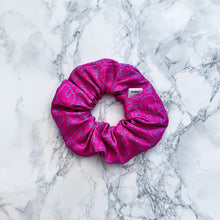 Load image into Gallery viewer, PRE-ORDER: Racing Scrunchie: Floral Racing Icons