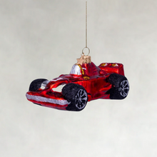Load image into Gallery viewer, Racing Ornament - Red Racing Car