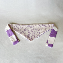 Load image into Gallery viewer, PRE-ORDER: Racing Pet Tie on Bandana - Lilac Tracks