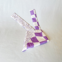 Load image into Gallery viewer, PRE-ORDER: Racing Pet Tie on Bandana - Lilac Tracks