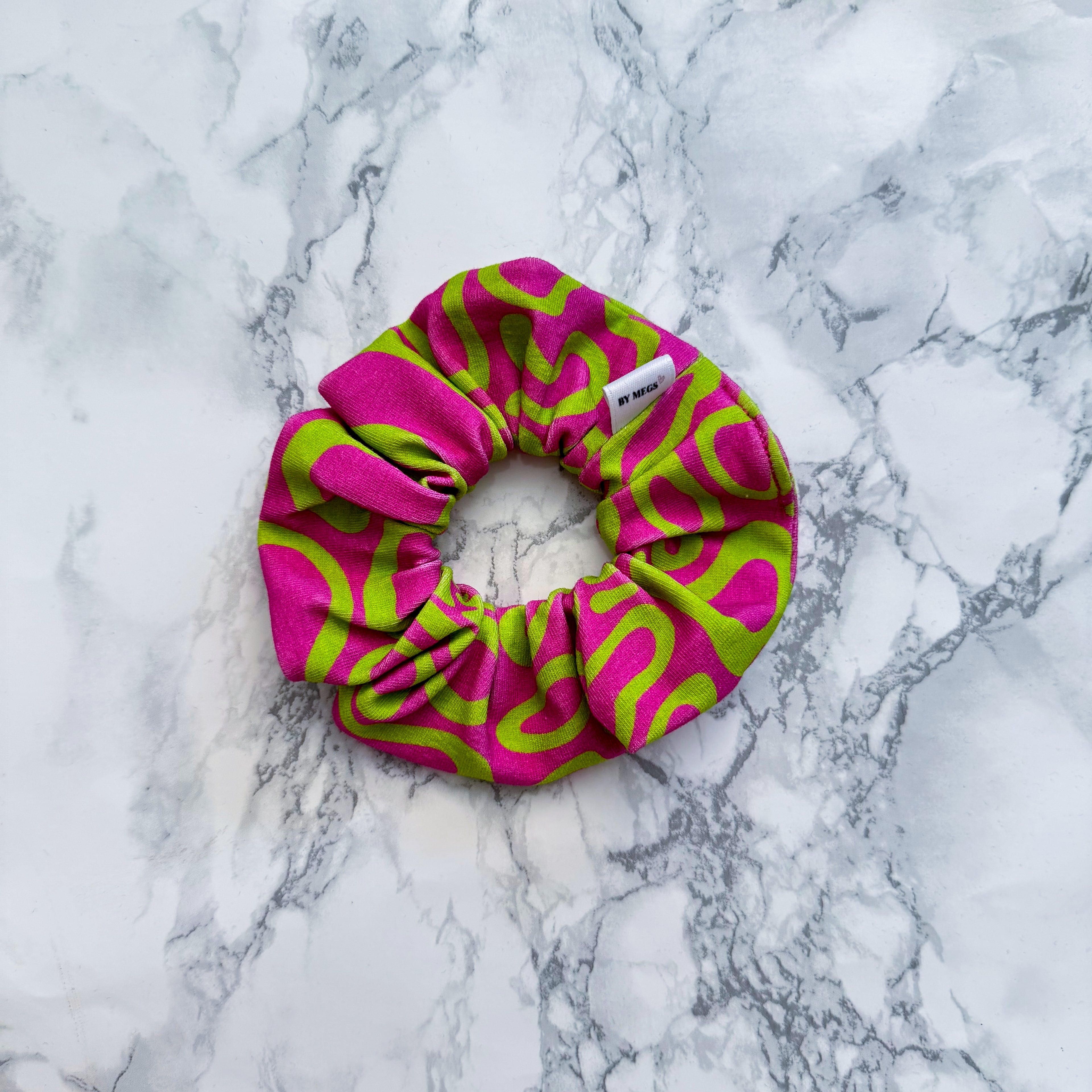 PRE-ORDER: Racing Scrunchie: NOR4 Pink Helmet