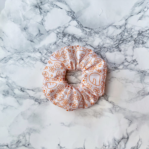 PRE-ORDER: Racing Scrunchie: Floral Racing Icons