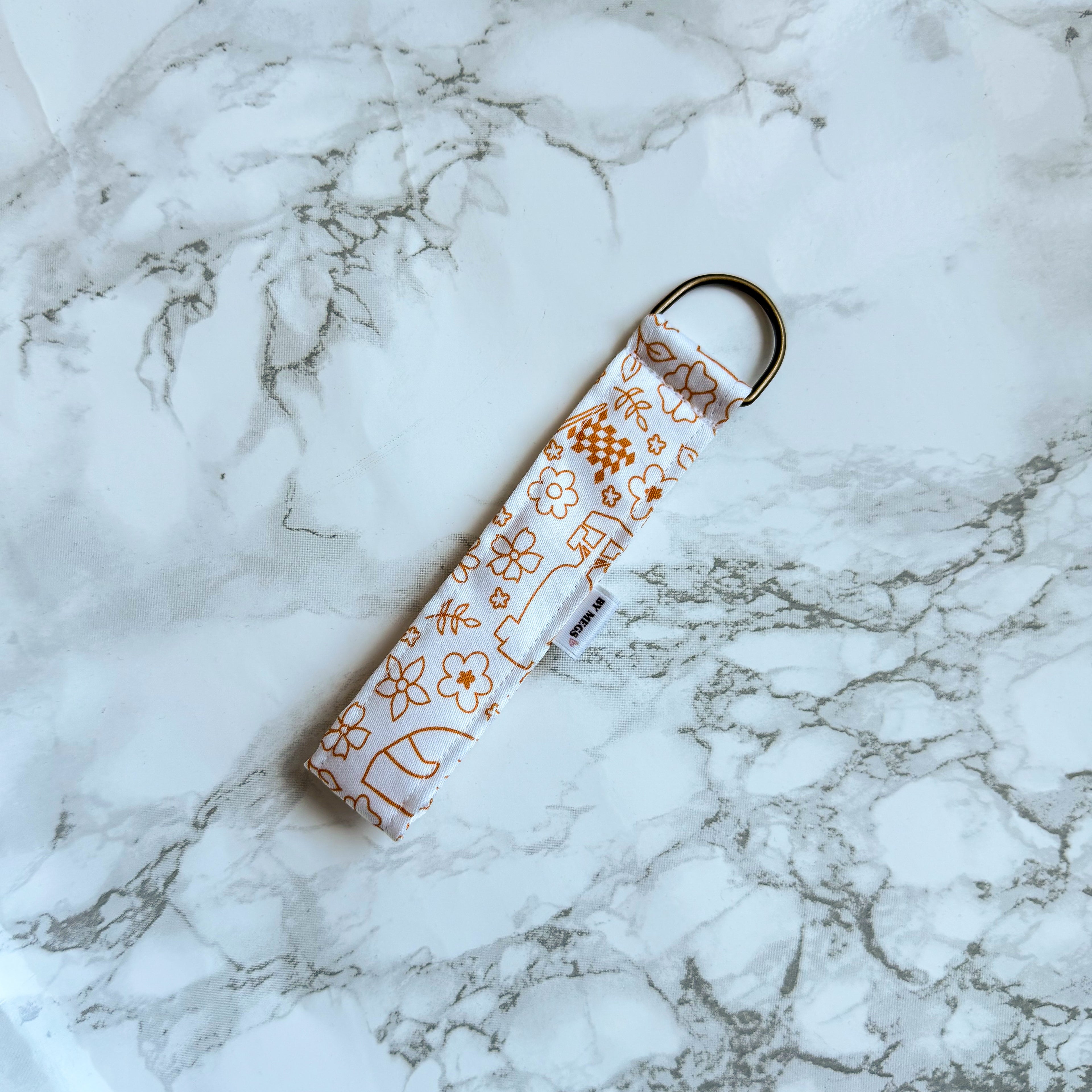 PRE-ORDER: Floral Racing Keychain