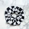 Racing Scrunchie: Checkered Flag