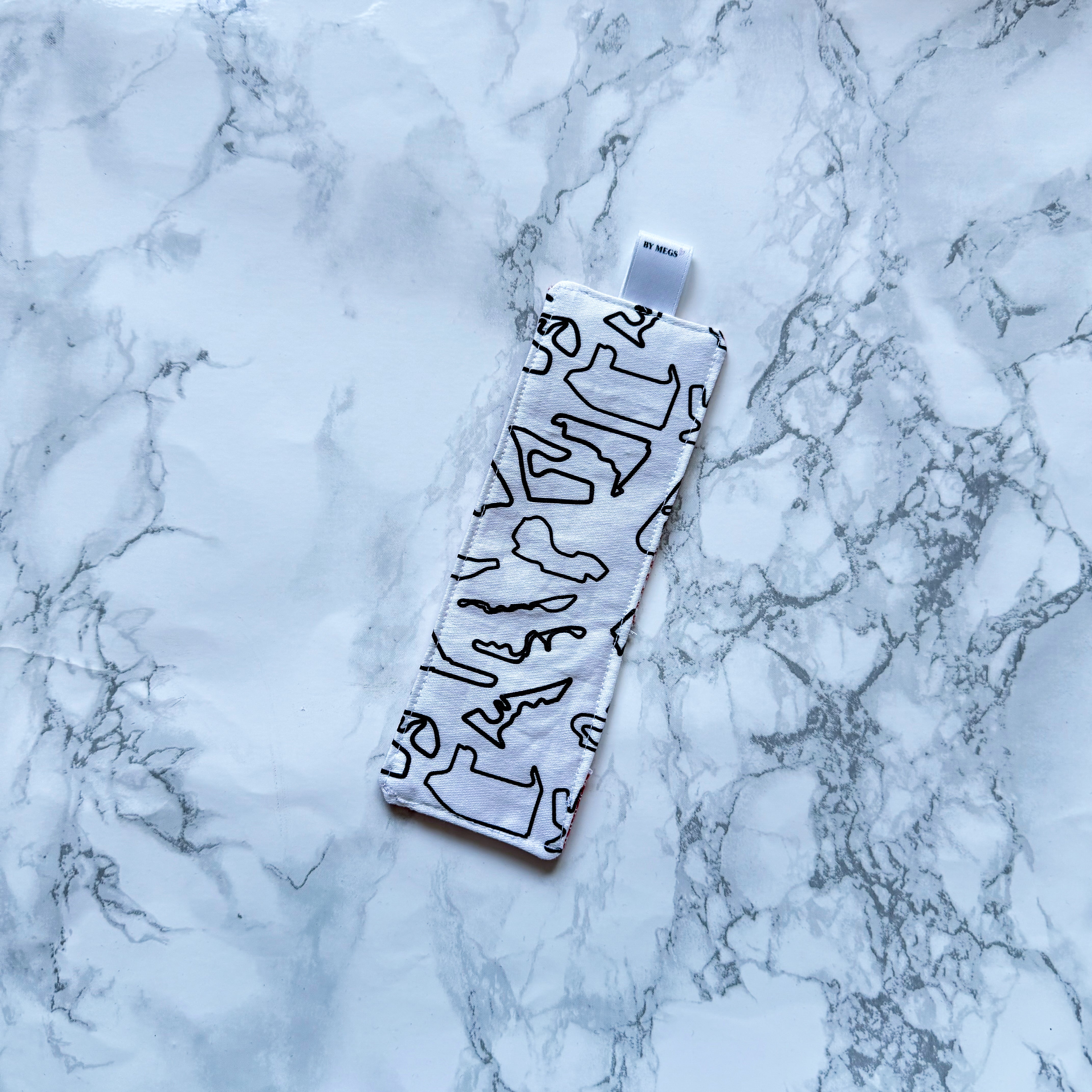 PRE-ORDER: Racing Bookmark - Black Tracks – By Megs