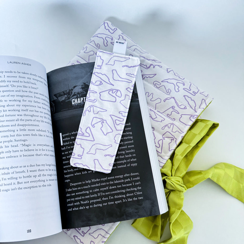 PRE-ORDER: Racing Bookmark - Lilac Tracks