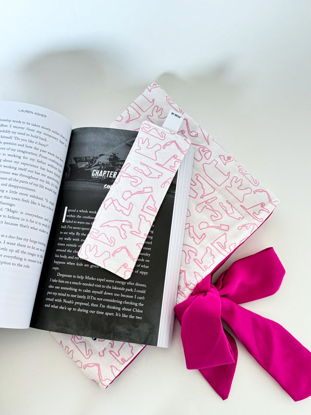 PRE-ORDER: Racing Bookmark - Pink Tracks