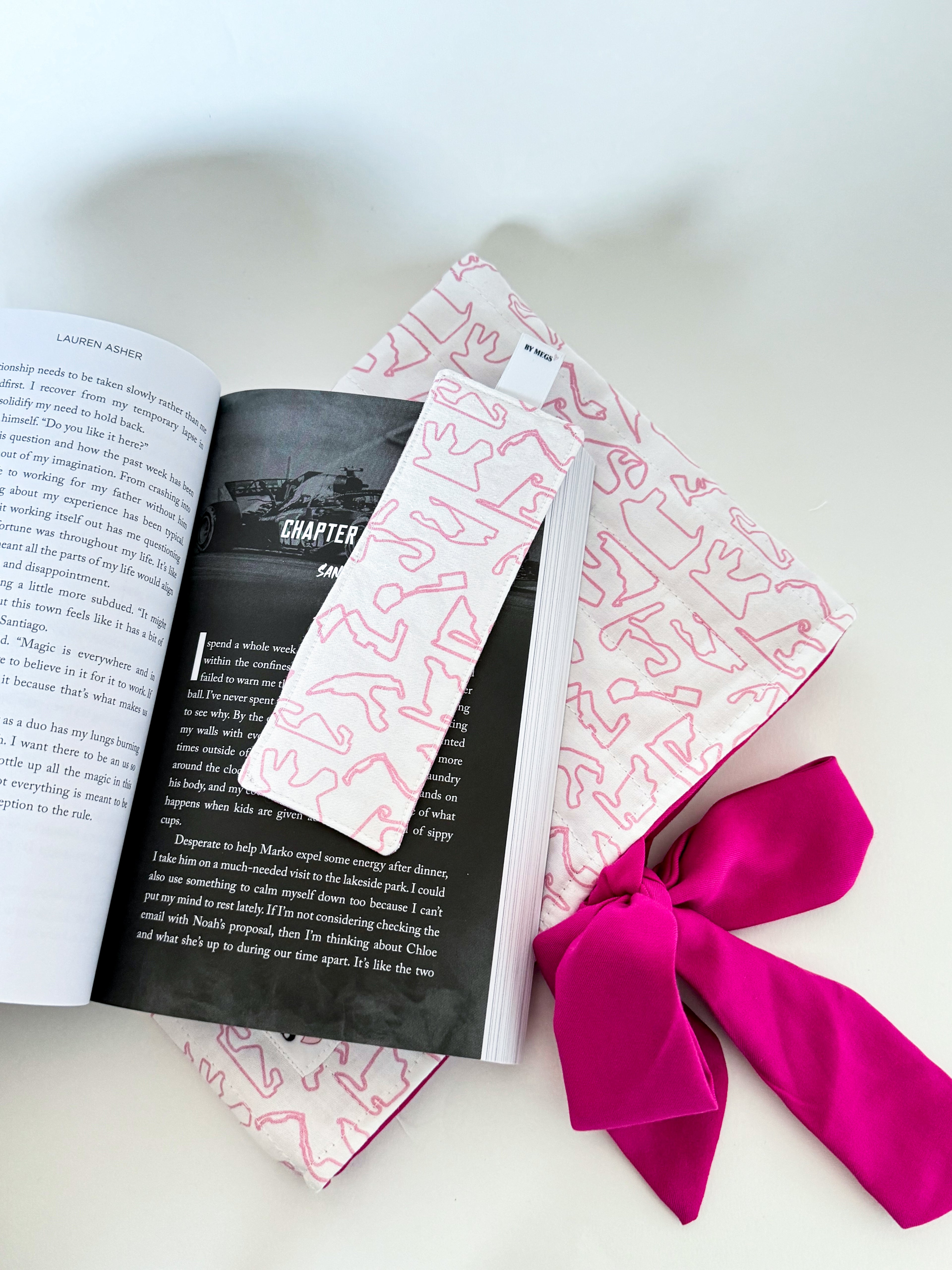 PRE-ORDER: Racing Bookmark - Pink Tracks