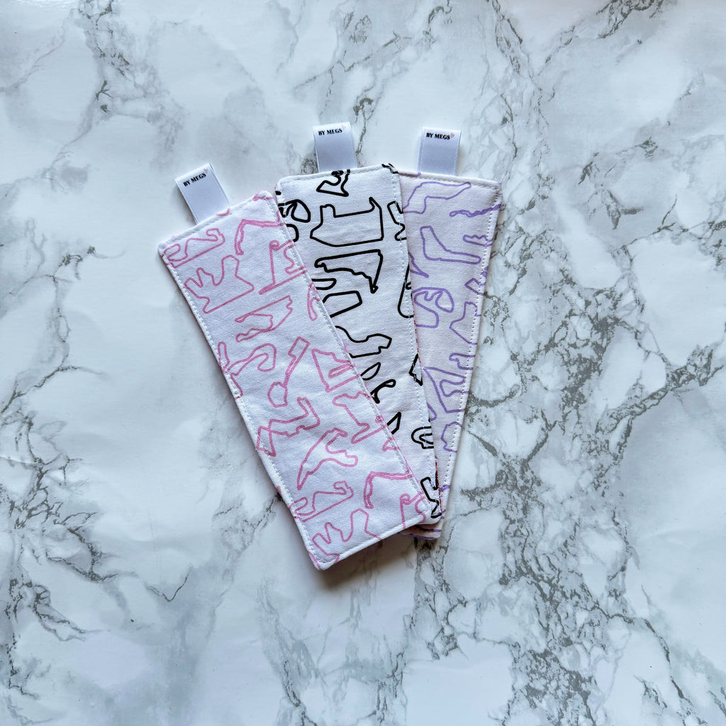 PRE-ORDER: Racing Bookmark - Black Tracks