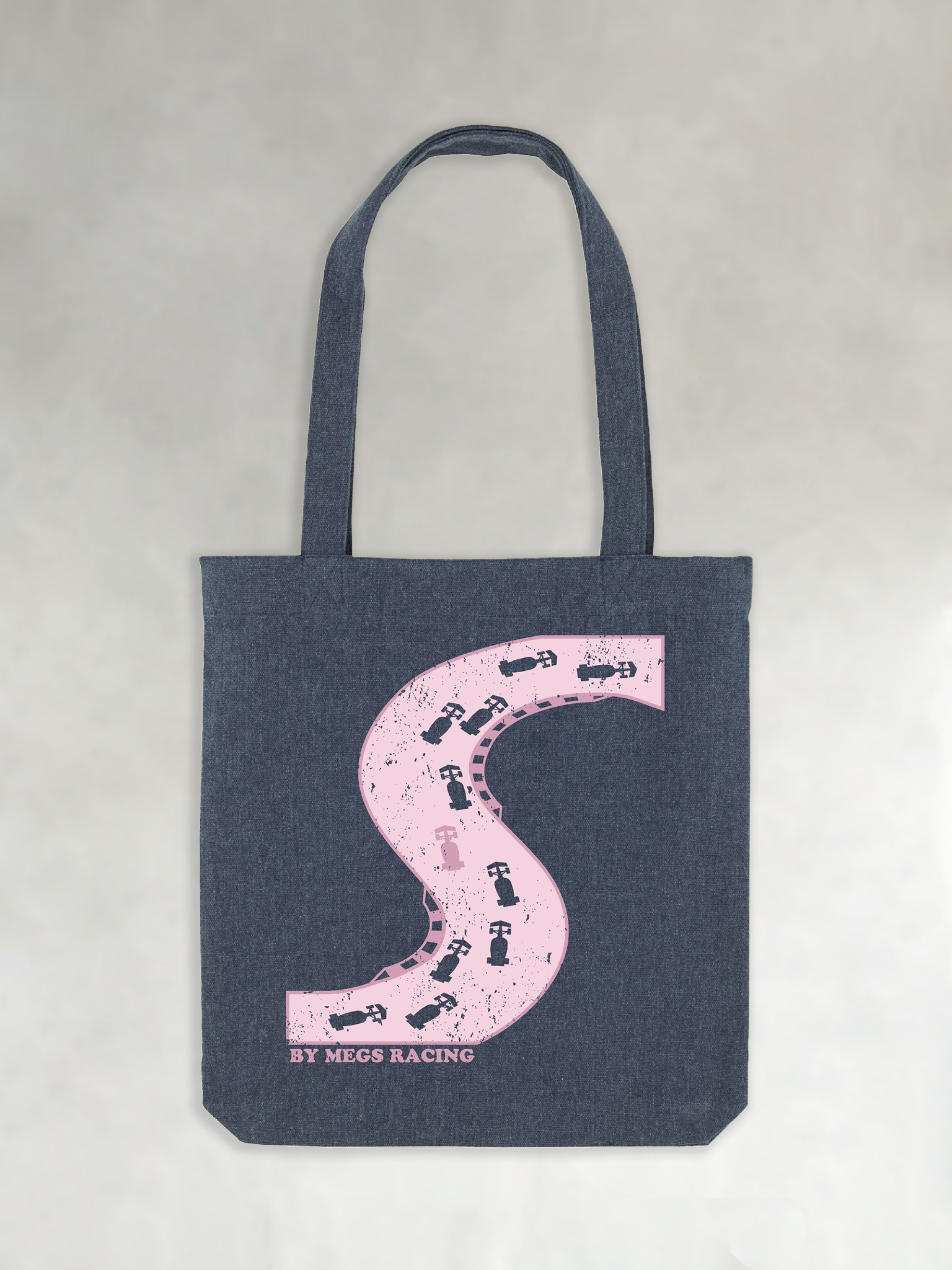 PRE-ORDER: Racing Tote Bag: Pink Race Track
