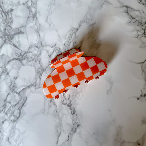 Checkered Flag Claw Clip