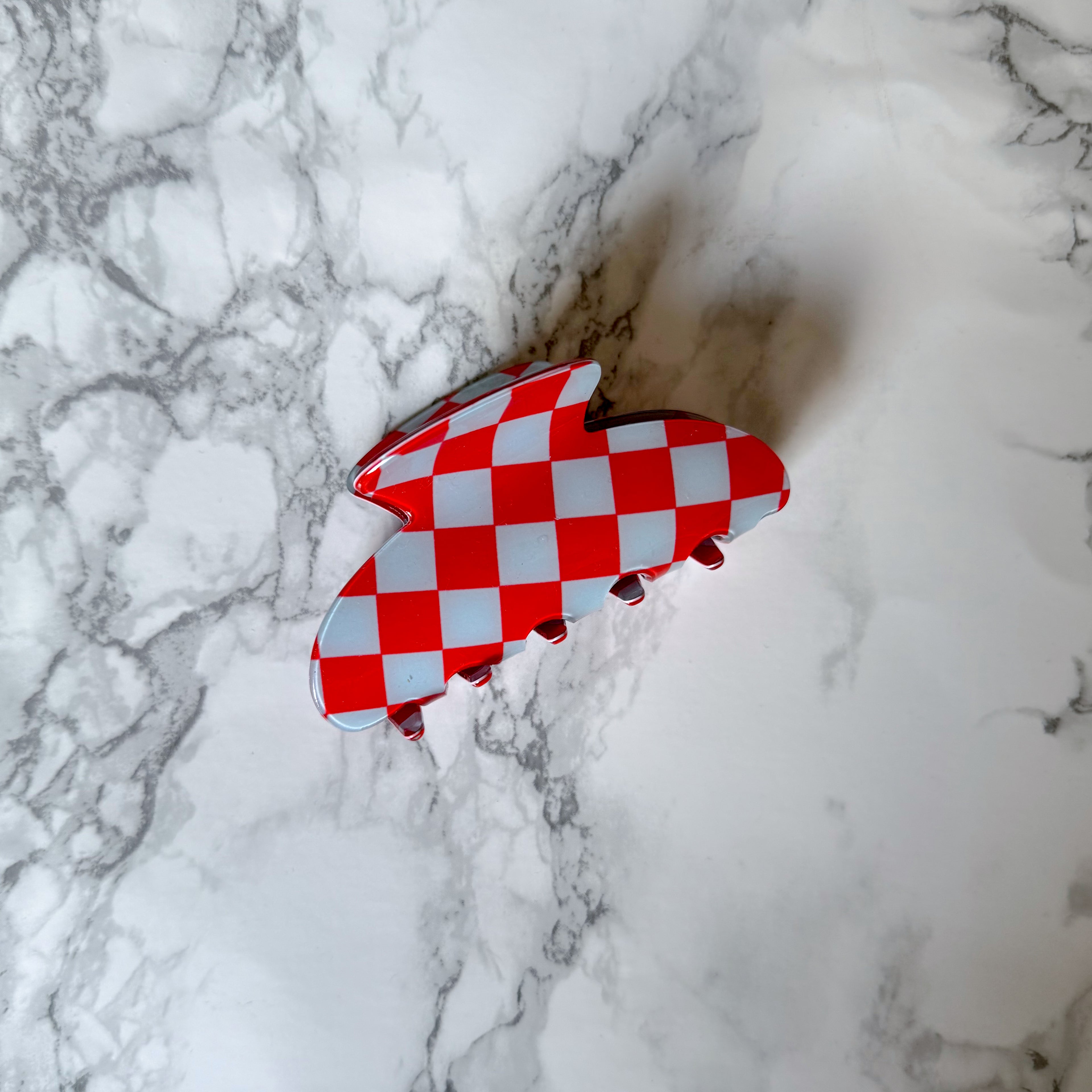 Checkered Flag Claw Clip