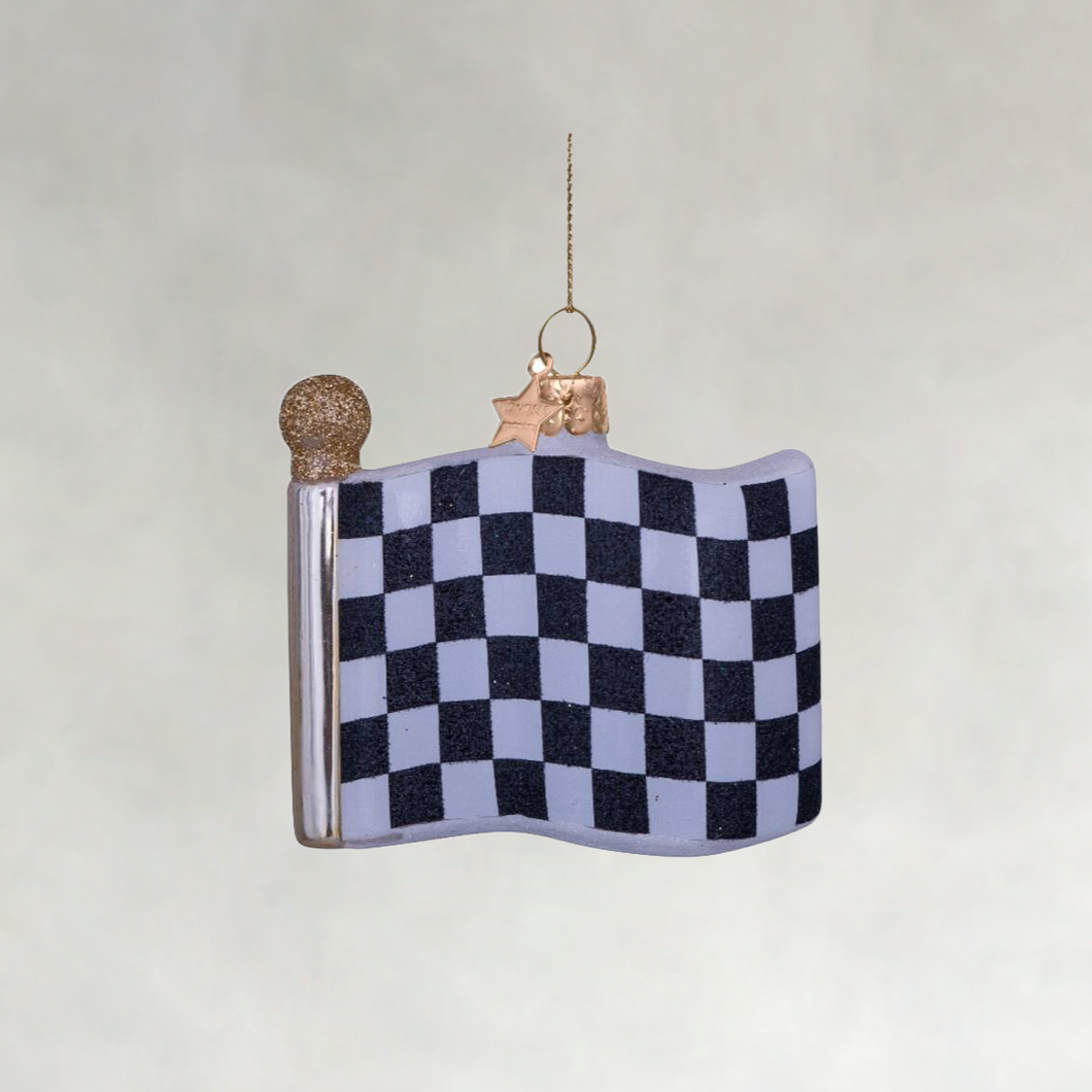 Racing Ornament - Finish Flag