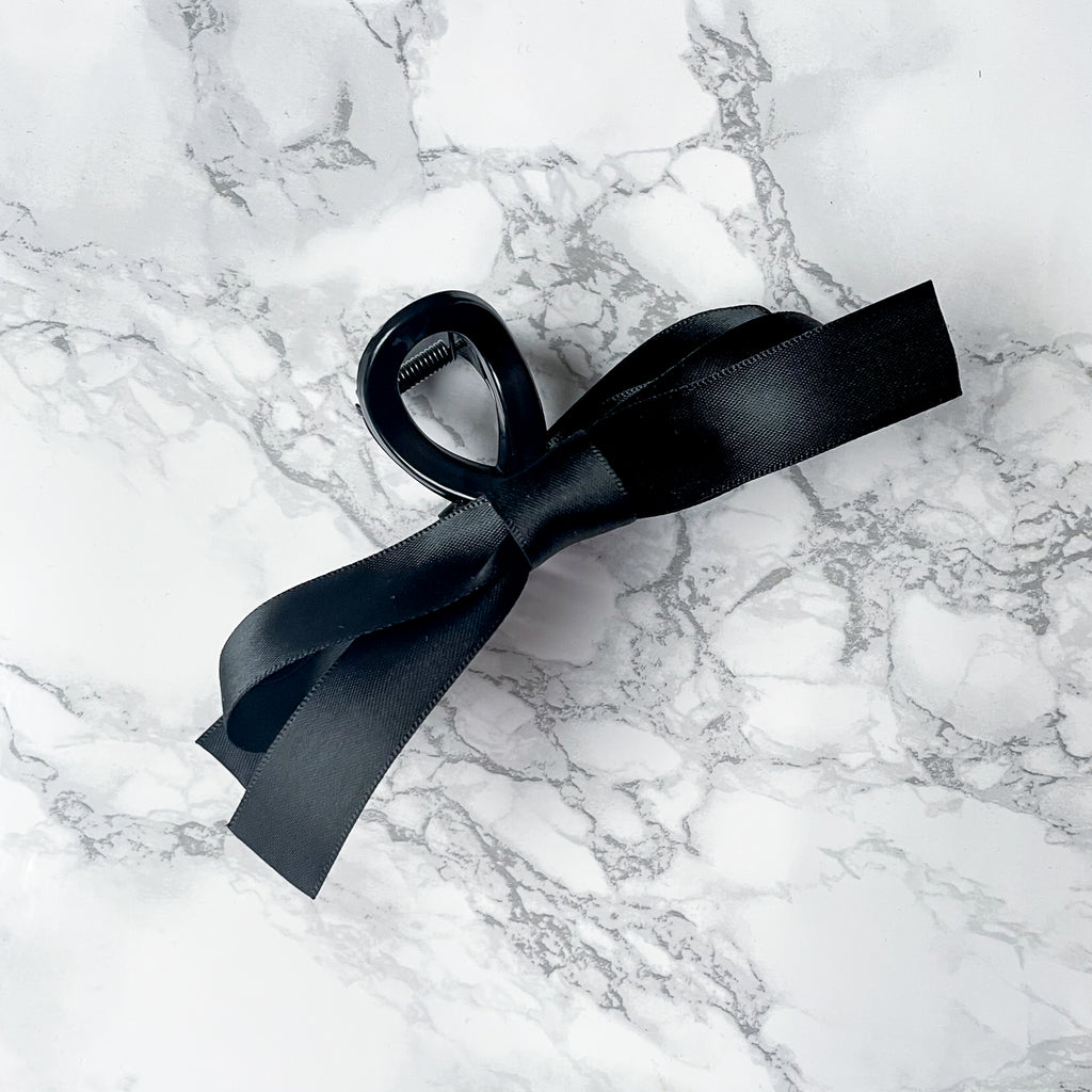 Black Bow Claw Clip