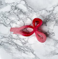 Pink Bow Claw Clip