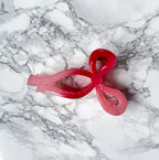 Pink Bow Claw Clip