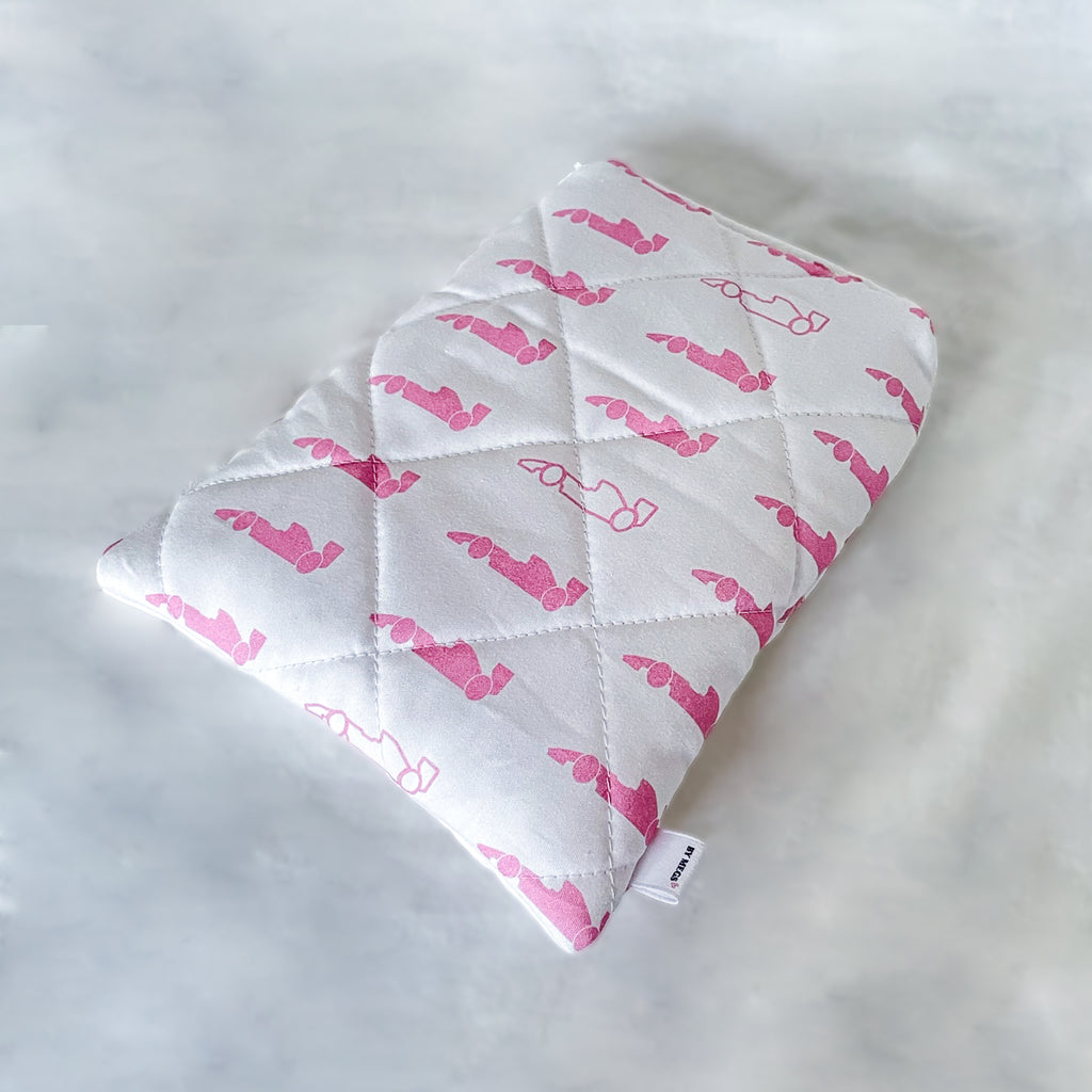 PRE-ORDER: Racing Ereader Sleeve - Pink Cars