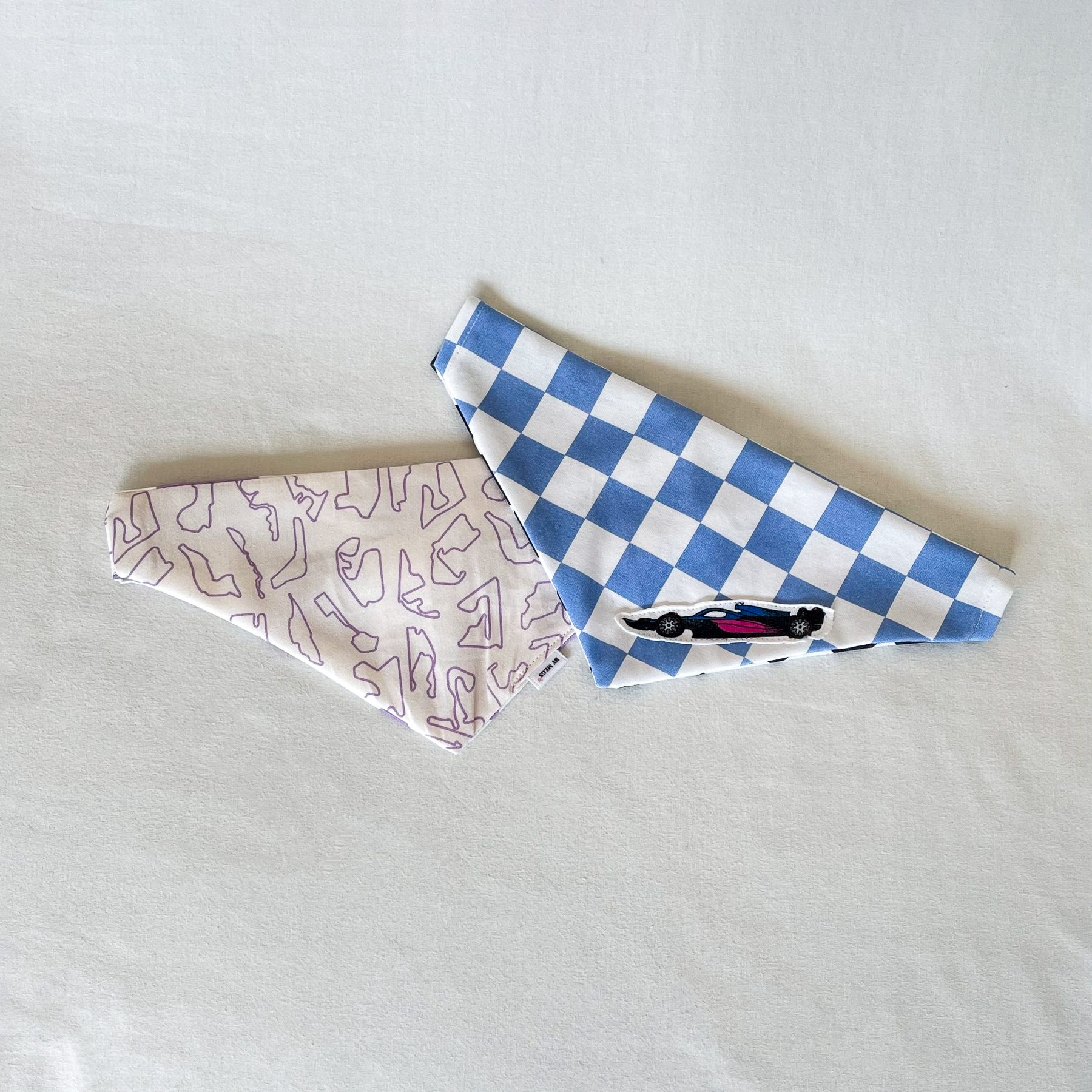 PRE-ORDER: Racing Pet Over the Collar Bandana - Lilac Tracks