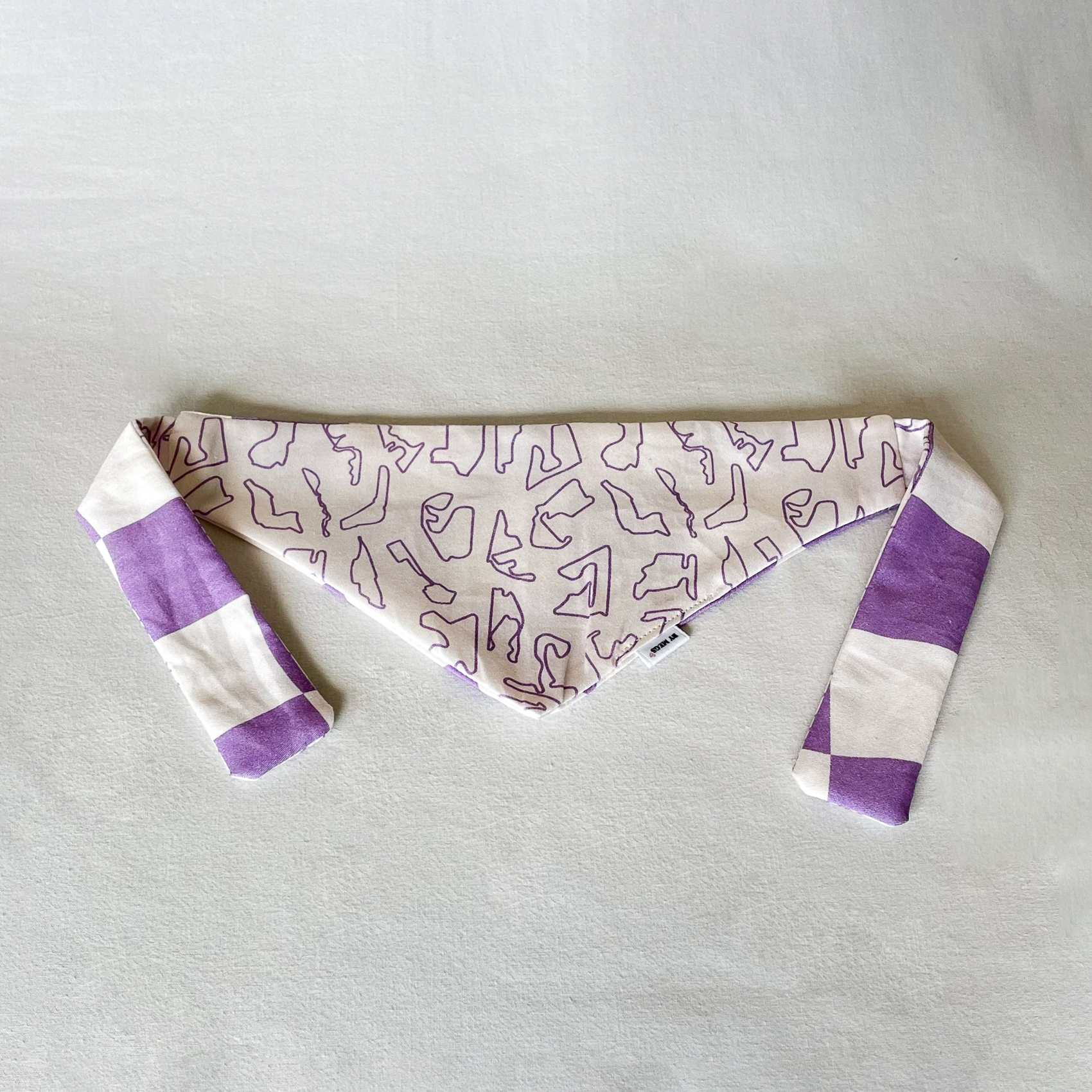 PRE-ORDER: Racing Pet Tie on Bandana - Lilac Tracks