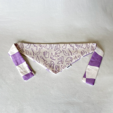 Load image into Gallery viewer, PRE-ORDER: Racing Pet Tie on Bandana - Lilac Tracks
