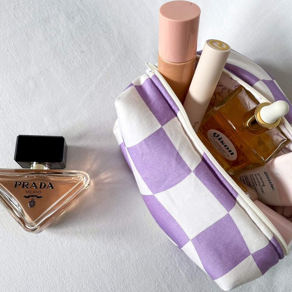 PRE-ORDER: Racing Make-up Pouch - Lilac Tracks