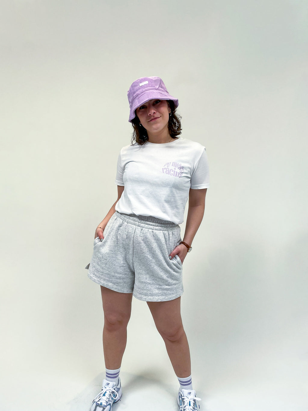 Racing Shirt: Teams Checkered White