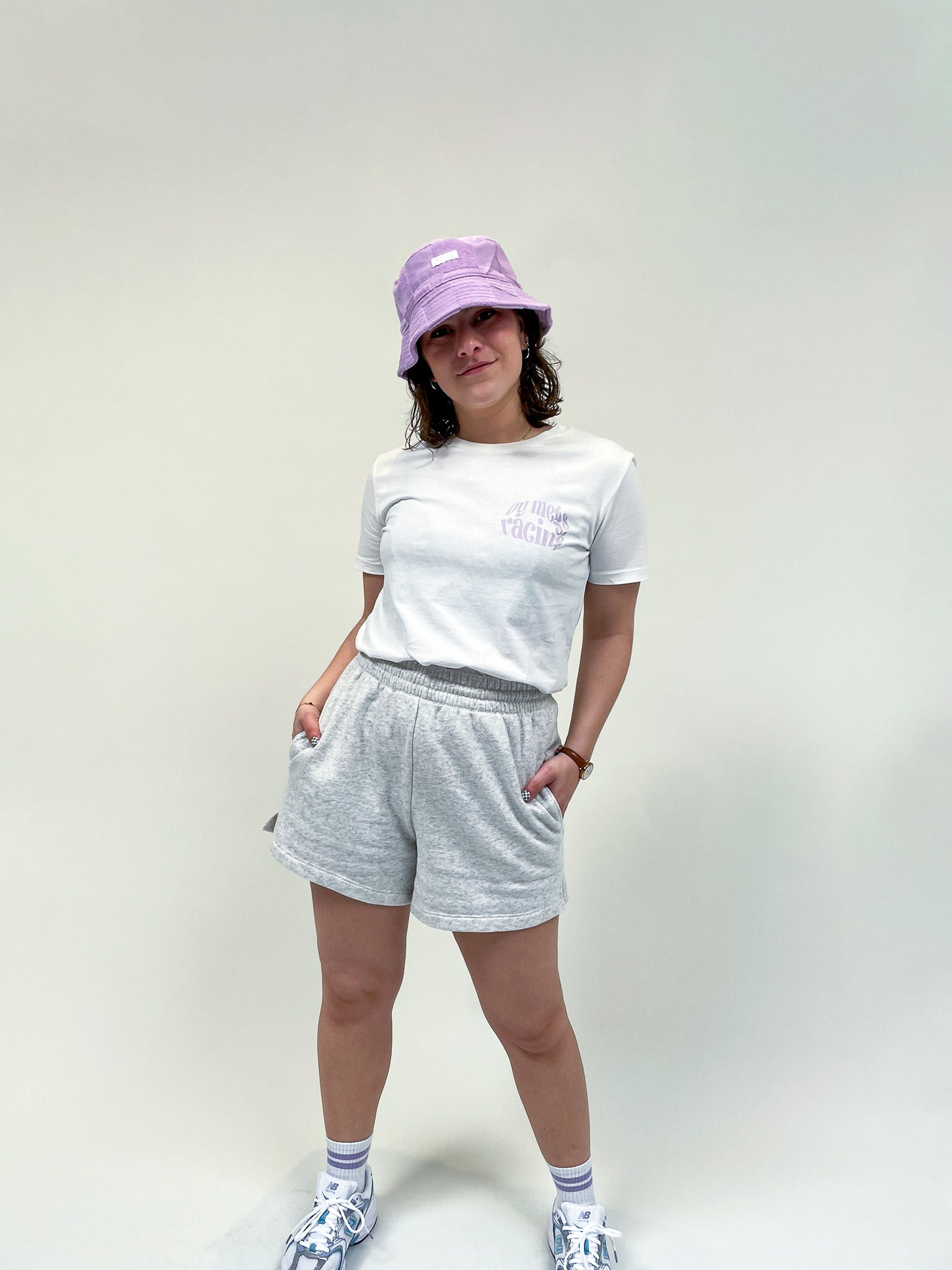 Racing Shirt: Teams Checkered White