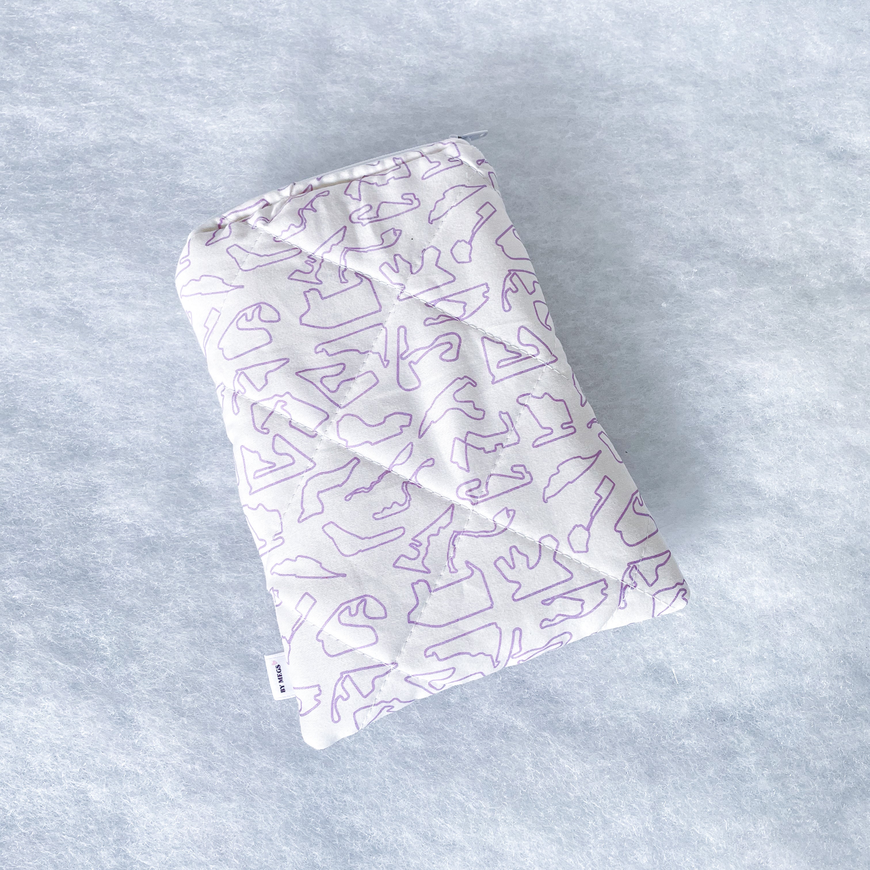 PRE-ORDER: Racing Ereader Sleeve - Lilac Tracks