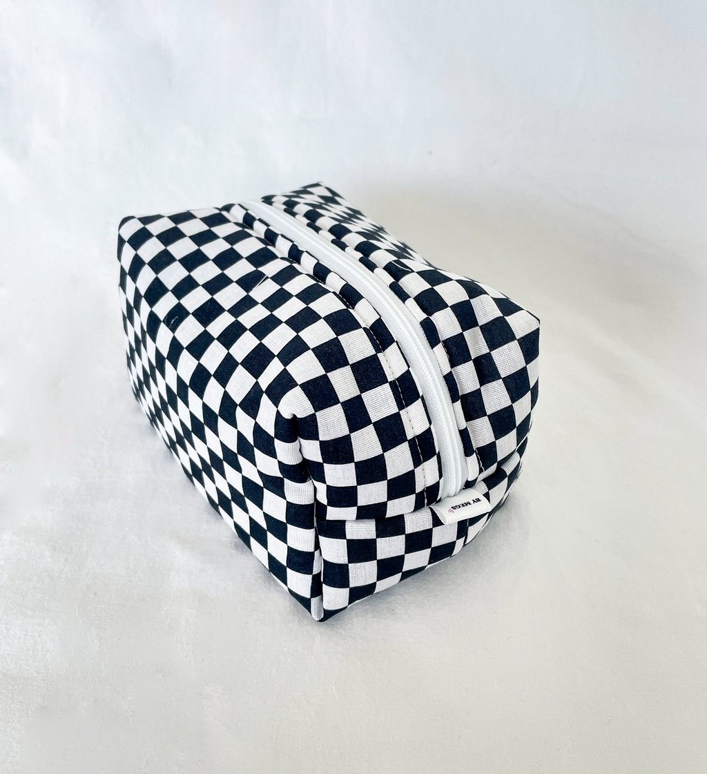 PRE-ORDER: Racing Make-up Pouch - Black Tracks