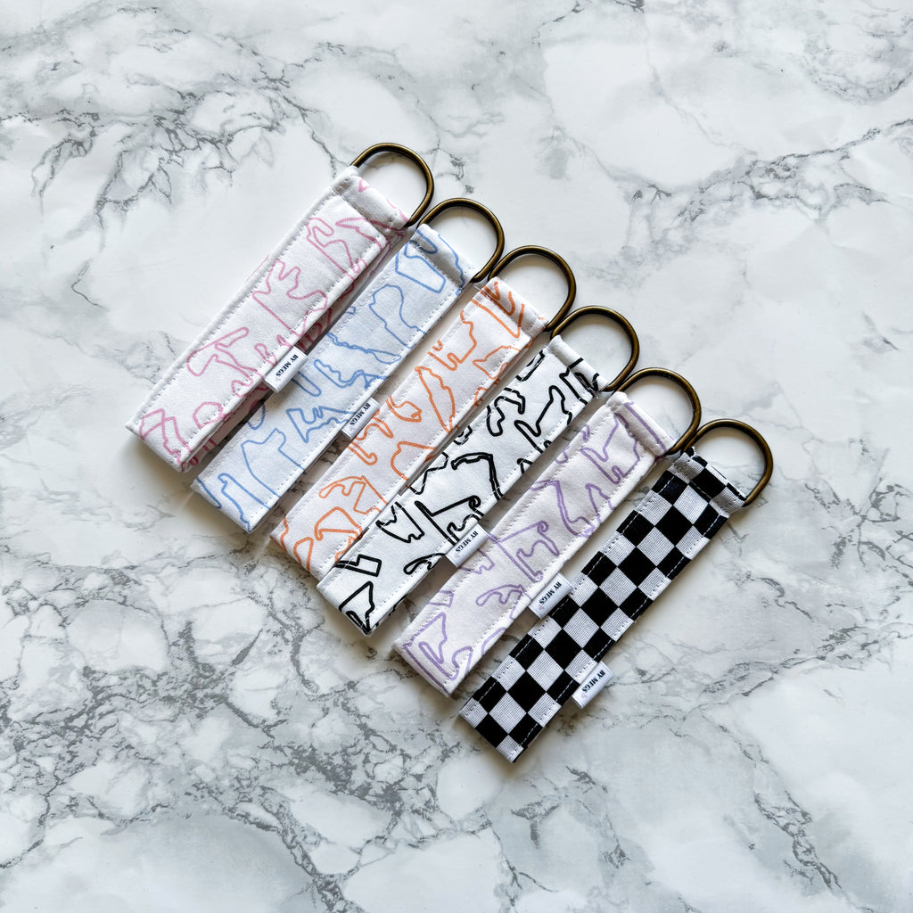 PRE-ORDER: Racing Tracks Keychain