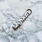 PRE-ORDER: Racing Tracks Keychain