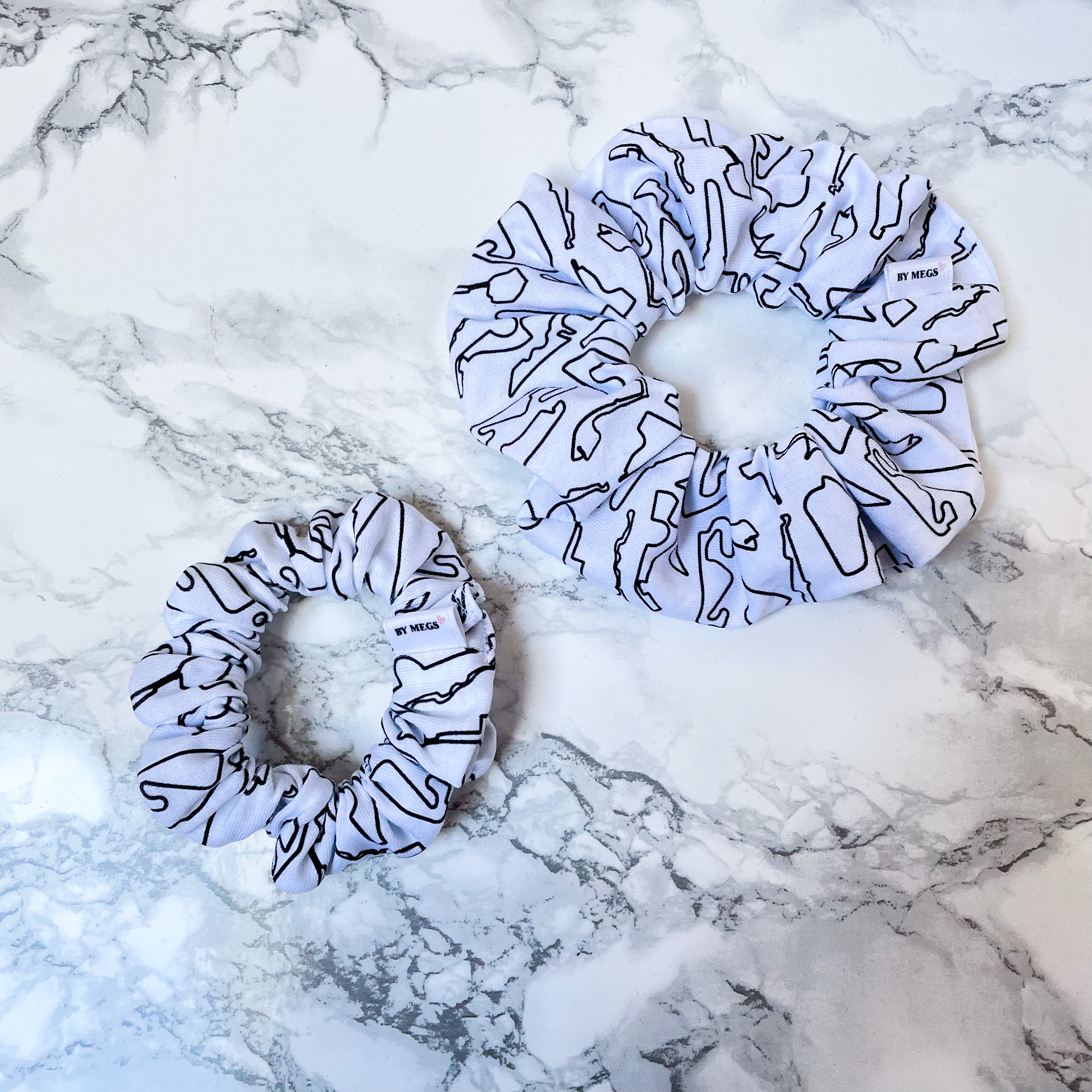 Racing Scrunchie: Track Outlines
