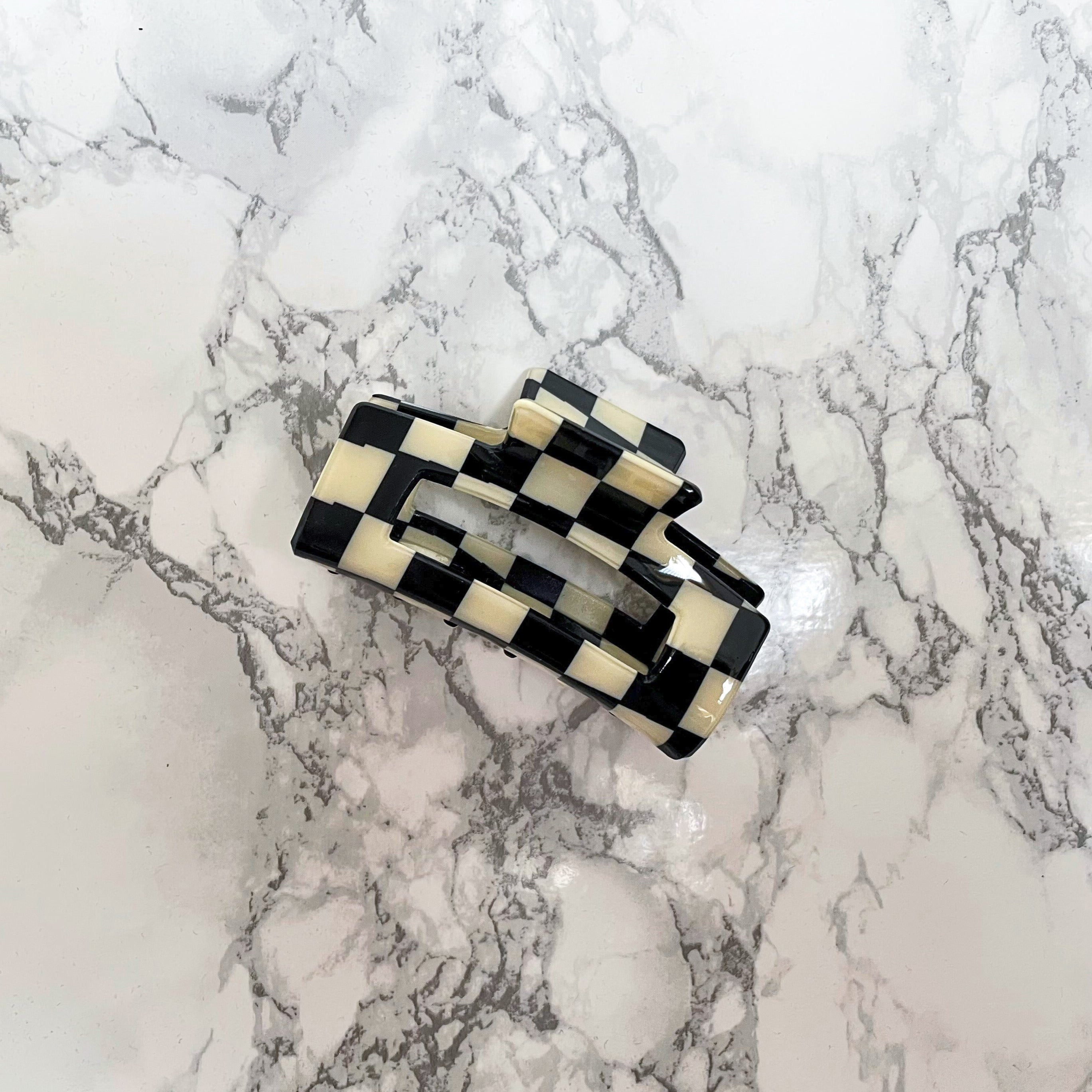 Checkered Flag Claw Clip