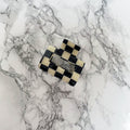 Checkered Flag Claw Clip Square
