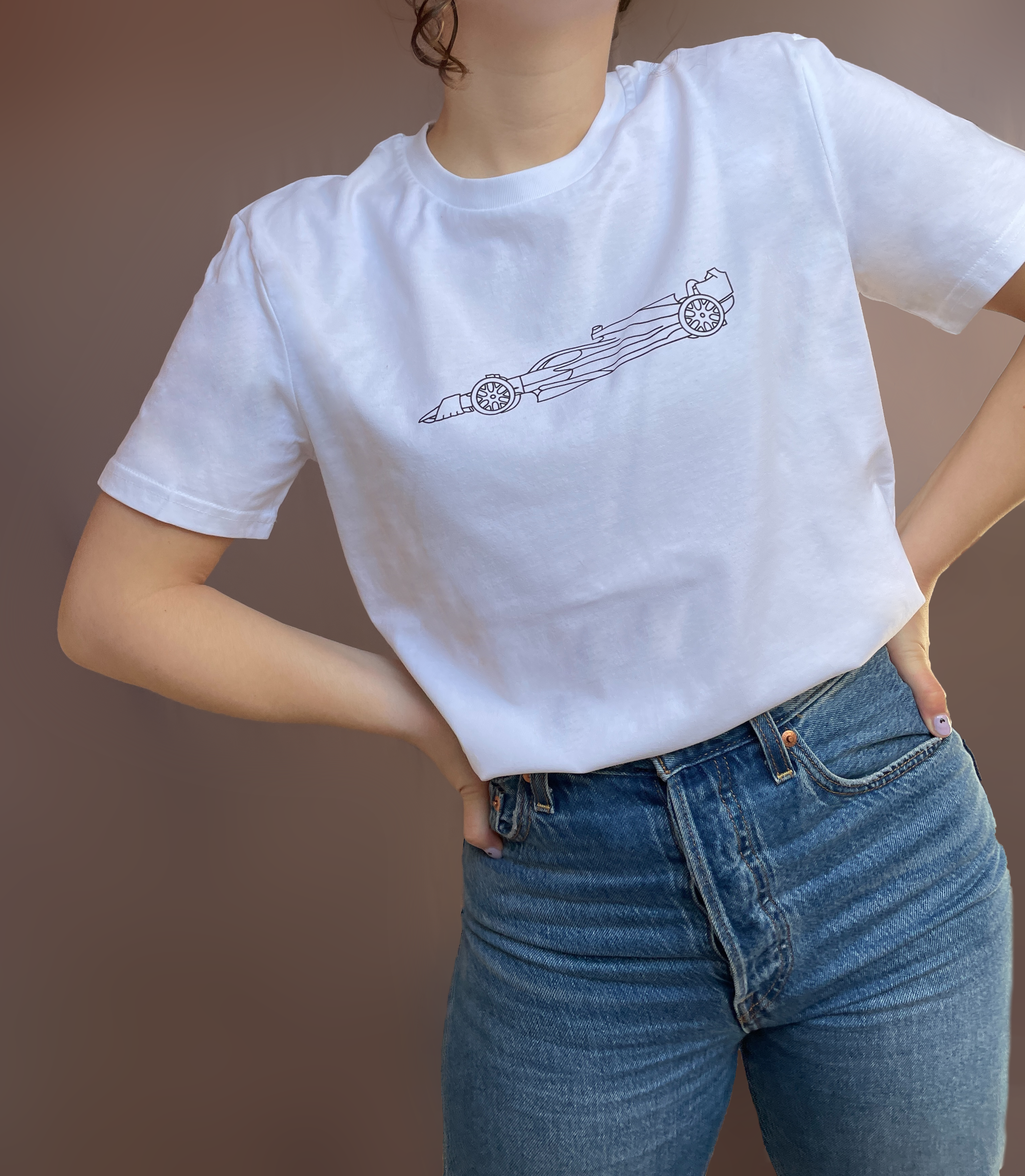 Racing Shirt: Car Outline