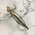 Golden Oval Pearl Bobby Pin